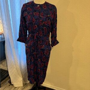 Vintage Leslie Fay Collection Floral Dress Women’s Size 6
